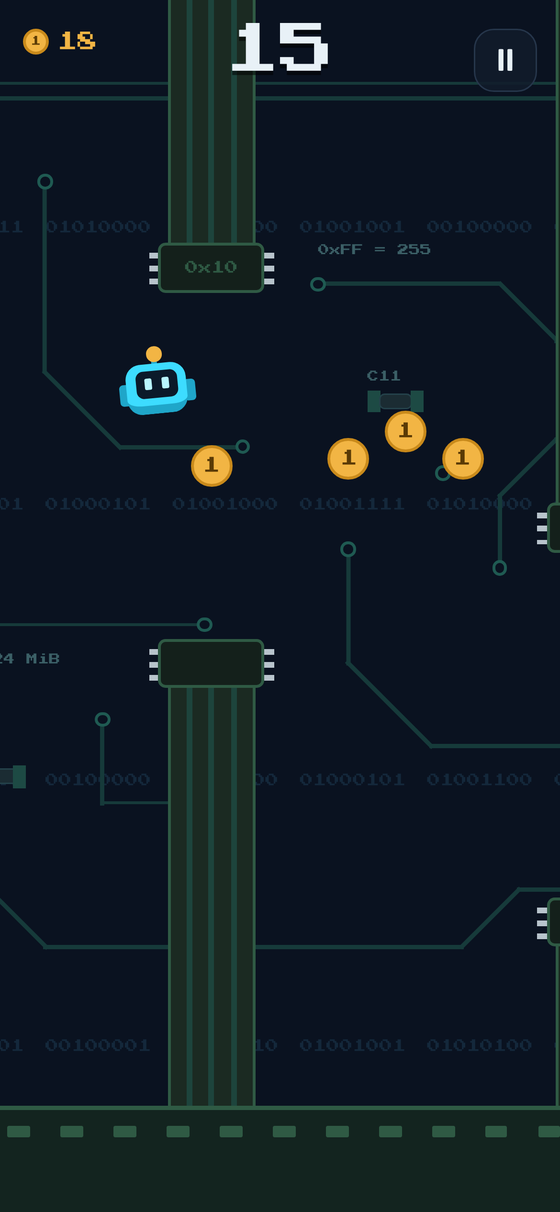 Byte Hopper: el robot volando entre dos chips